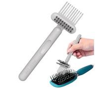 Outil de nettoyage de brosse - Brosses à cheveux - Outils de nettoyage pour peigne - 2 en 1 - Accessoire de nettoyage pour enlever les chignons - Pour voyage, maison, salon, coiffeur, meubles pour