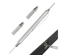 Outil de Nettoyage de buse de Lavage - Aiguille de pulvérisation en métal - Ajusteur de Pare-Brise - Mini Barre Portable avec Pointe antirouille - Instrument Simple pour l'alignement du