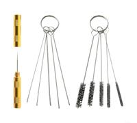 Outil de nettoyage de buse de lave-glace automatique avec cinq diamètres de brosse et couvercle de vis de protection pour enlever efficacement les taches d'eau et ajuster le jet