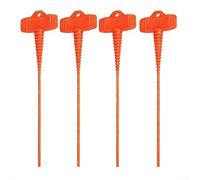 Outil de nettoyage de buse de mastic pour embouts de calfeutrage en silicone - Élimine la colle durcie arrête le séchage standard 158 mm Orange Kit de réparation maison (4 pièces)