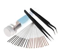 Outil De Nettoyage De Buse D'Imprimante 3d, Pincette À Aiguille Kit-0.4mm 0.35mm Trou De Fil, Miroir, Accessoires Pièces Foret