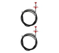 Outil de Nettoyage de Canalisations à Griffes Flexible 2 Pièces | Pointe Multi-dents, Tube Métallique Souple, Poignée à Pression, pour Coudes Serrés et Objets Tombés