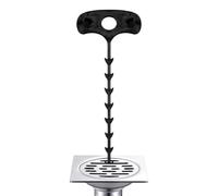 Outil de nettoyage de canalisations - Attrape-égout antidérapant pour déboucher les égouts ménagers, outil flexible pour déboucher les canalisations de douche avec crochet, outil d'épilation manuel
