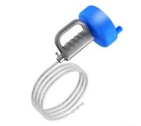 Outil de nettoyage de canalisations galvanisé de 10 mm avec formes en U, L, S pour un mouvement efficace autour des coins de tuyau (10 m)