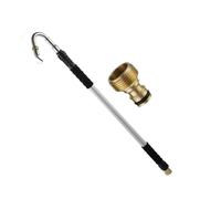 Outil de nettoyage de gouttière de pluie - Baguette d'entretien extensible | Outil de nettoyage de gouttière à grande portée, nettoyeur de gouttière à longue portée, poteau réglable pour enlever les