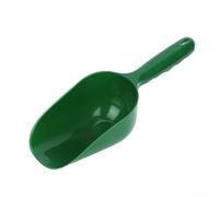 Outil de nettoyage de gouttière pour toit et descente en plastique avec poignée haute, languette étendue, talon étroit, marques de mesure, vert