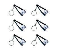 Outil de nettoyage de lunettes, mini nettoyeur de lunettes, 7,6 x 2,9 cm, coussinets souples anti-rayures, effaceur de poussière portable, porte-clés pour lunettes, lunettes de soleil, écrans de