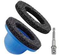 Outil de Nettoyage de Moyeu de Roue, Meuleuse pour Moyeu de Roue | et 1 Adaptateur et 2 Disque de Broyage, Nettoyant pour Jantes est Utilisé pour Eliminer la Rouille Des Moyeux de Roue