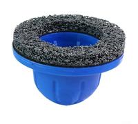 Outil de nettoyage de moyeu de roue pour jantes de voiture - Disque abrasif de 150 mm de diamètre avec système de fixation rapide, brosse de détartrage en carbure de silicium, construction ABS, (2