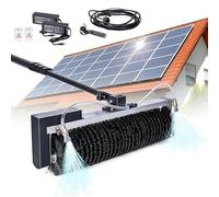 Outil de nettoyage de panneau solaire avec brosse et tige d'extension réglable pour un nettoyage efficace du panneau solaire avec tuyau d'eau. Parfait pour un usage domestique et professionnel