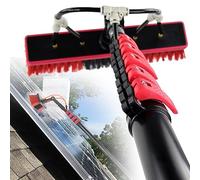 Outil de Nettoyage de Panneaux photovoltaïques, tête de Brosse de 35 cm, Nettoyeur de vitres d'extérieur, Panneau Solaire, équipement de Lavage, Perche de Nettoyage de vitres alimentée en Eau, 6 m/2