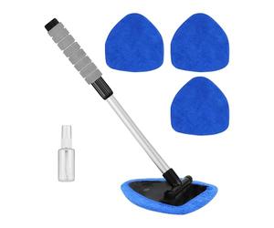 Outil De Nettoyage De Pare-brise - Nettoyant Pour Vitres De Voiture | Balai À Vitre Automatique, Système De Nettoyage De Désembuage En Fibre De Verre À Poignée Rétractable, Kit D'entretien De Pare-bri