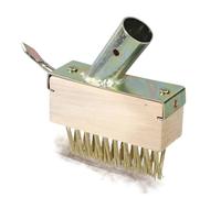 Outil de nettoyage de pavé - Tête de brosse métallique | Outil de désherbage multifonctionnel à 45 degrés pour pavé, balai plat manuel, brosse à poils métalliques, nettoyage de fissures de terrasse