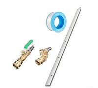 Outil de nettoyage de radiateur en acier inoxydable de 61 cm pour nettoyeur haute pression 4500 PSI conçu pour atteindre les compartiments du moteur étroits en toute sécurité