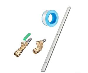 Outil de nettoyage de radiateur en acier inoxydable de 61 cm pour nettoyeur haute pression 4500 PSI conçu pour atteindre les compartiments du moteur étroits en toute sécurité