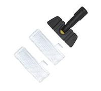 Outil de nettoyage de surfaces multiples - Buse de brosse pliable et chiffons en microfibre réutilisables - Accessoires de nettoyage vapeur
