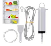 Outil de nettoyage de trou de vidange de réfrigérateur - Kit de tuyau de vidange pour réfrigérateur - Évite les blocages - Outils de pelleteuse domestique pour enlever les bouchons dans les armoires à
