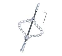 Outil de nettoyage de tuyau avec poignée ergonomique - Système d'arbre flexible - Élimine les débris de graisse et les racines des tuyaux de drainage - Outil de détartrage ergonomique pour égout