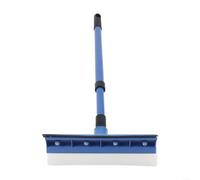 Outil de nettoyage de vitres télescopique multifonction pour surfaces en verre avec raclette et éponge absorbante