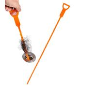 Outil de nettoyage des canalisations : ramasse-cheveux flexible de 62 cm, crochet de bouchage durable, serpent de tube portable | Nettoyeur efficace de dragage d'évier pour salle de bain, WC, co