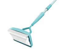 Outil De Nettoyage des Plinthes | Frotteur à Manche Long Extensible - Balai pour Mur avec Tampon Réutilisable - pour Plinthes Sol Maison Salle De Bain Plafond Cuisine Coin Douche