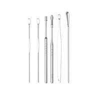 Outil De Nettoyage D'oreille Portable,Collecteur De Cérumen En Acier Inoxydable,Choix D'oreille En Spirale Pour Nettoyer L'oreille,Ensemble De 6/7 Pièces - Type 6pcs-Opp Bag