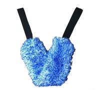 Outil de nettoyage en microfibre avec suceur plat pliable et brosse de roue pour applications de nettoyage ciblées de véhicules (bleu)