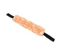 Outil de nettoyage en microfibre avec suceur plat pliable et brosse de roue pour applications de nettoyage ciblées de véhicules (orange)