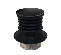Outil de nettoyage en silicone pour moulin à café Breville, poubelle de soufflage à dose unique avec couvercle en aluminium, élimination efficace du marc pour BES875 876 870 878 880 BCG820, noir