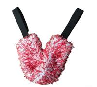 Outil de nettoyage pliable en microfibre multi-usage avec suceur plat et brosse de nettoyage des roues pour un nettoyage efficace des pneus et de l'intérieur de véhicule (rouge)