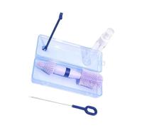 Outil de nettoyage pour biberon - Brosse rotative à poils doux - Support de séchage inclus - Assure un nettoyage complet - Double tête