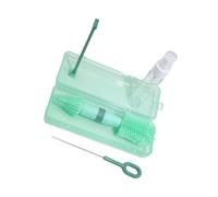 Outil de nettoyage pour biberon - Brosse rotative à poils doux - Support de séchage inclus - Assure un nettoyage complet - Double tête