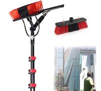 Outil de nettoyage pour panneaux solaires et vitres avec brosse rotative flexible et système de filtre à eau pour un nettoyage à grande portée