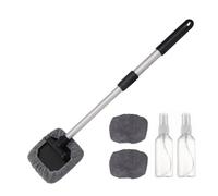 Outil de nettoyage pour pare-brise - Kit de nettoyage intérieur avec chiffons en microfibre et flacons pulvérisateurs - Kit complet pour le nettoyage des fenêtres à l'intérieur de la voiture - Pour