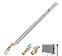 Outil de nettoyage pour radiateur de voiture, kit de nettoyage de condenseur, nettoyeur à pression en acier inoxydable, design non démontable, connexion rapide, convient aux voitures, camions