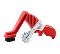 Outil de nettoyage pour tampon de polissage - Brosse de revitalisant en mousse double pièce - Couteau à meule en laine - Éperon à poils en nylon élimine la saleté et la crasse prolonge la durée de vie