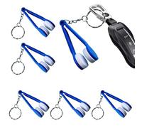 Outil de nettoyant pour lunettes, Clip de nettoyage des lunettes, 6 pièces d'empreinte digitale galentre avec porte-clés, ACCESSOIRES PORTABLES ACCESSOIRES OUTIL DE NETTOYAGE DE CRACH pour les lunette