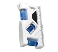 Outil de niveau à bulle - Petit niveleur ABS, indicateur de bulles à trois lignes, appareil de mesure portable, jauge d'alignement précis | Outils de mesures verticales horizontales multifonctions