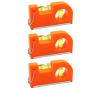 Outil de niveau spirituel petit niveau de poche avec 2 bulles niveau spiritueux en métal 3pcs