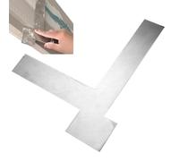 Outil de nivellement à angle droit, jauge d'angle en acier inoxydable à 90 degrés, système de mesure de précision compact, dispositif de grattoir d'alignement de menuiserie, accessoire de peinture