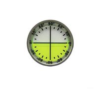Outil de nivellement compact 40 x 10 mm pour le travail du bois (argent et | Coque en aluminium robuste, pour une construction durable, plage de 0 à 90°, lentille verte/bleue, lecture précise de l'angle