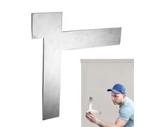 Outil de nivellement des bords muraux - Extracteur de bords en acier inoxydable pour murs et, outil à main avec fonction de grattage précise pour les travaux de construction sèche et de