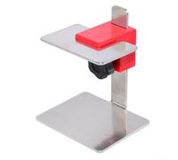 Outil de nivellement pour porte d'armoire, hauteur réglable en acier inoxydable avec base stable et bouton ergonomique pour un ajustement précis d'une seule main