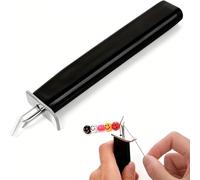 Outil De Nouage De Perles Créer Des Nœuds Sécurisés, Outil De Nouage De Cordon De Perles, Outils Bricolage Bijoux Pour Bracelet, Collier, Boucles D'oreilles (Noir)