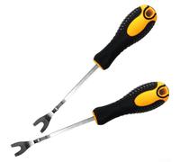 Outil de panneau de porte de voiture | Extracteur de clous pour retrait de clips de garniture intérieure | Extracteur de fixation avec tête de tournevis | Levier en acier au chrome vanadium