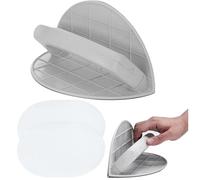 Outil de papier de verre de ponçage à angle semi-circulaire multifonctionnel,cale a poncer angle,Cale de Ponçage Triangulaire pour Coins et Surfaces Planes - Livrée avec Disques de Papier Ponçage 10