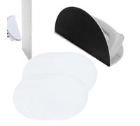 Outil de papier de verre de ponçage à angle semi-circulaire multifonctionnel, kit de pondière micro-détaillé auto-adhésif, outil de ponçage d'angle, outils de ponçage pour les espaces restreints
