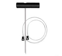 Outil de pêche en mer Ikejime - Double fils en acier inoxydable avec aiguille creuse pour le traitement humain du maquereau à queue jaune tambour rouge (noir)