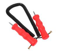 Outil de Pêche sur Glace Portable ABS Acier Inoxydable avec Cordon Orange | Pêche Hivernale et Glace, Design Léger, Accessoire de Sécurité, Usage Extérieur