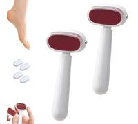 Outil de pédicure double face pour callosités pour pieds, outil de pédicure manuel pour anniversaire, spa, femmes, hommes, soignants, parents, 2 blancs